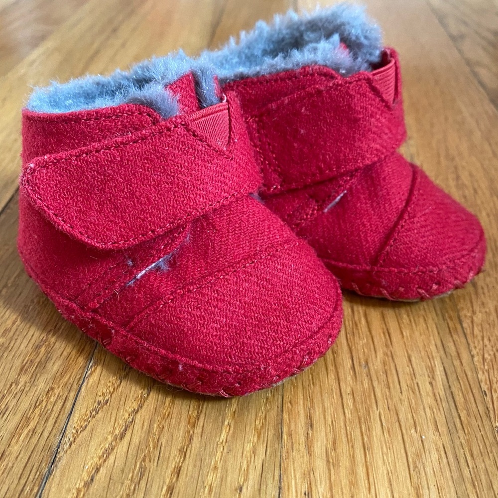 Baby Unisex Red Toms Boots